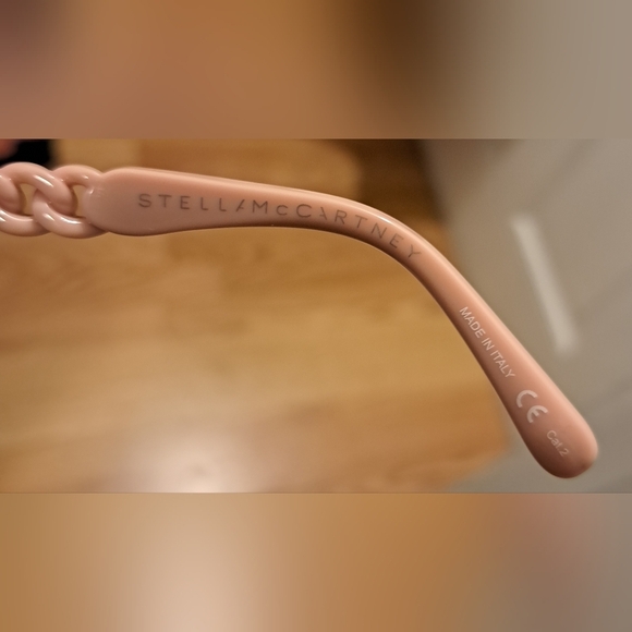 EUC Stella McCartney SC0234S Pink Braid Boho Neutral Cat Eye Sunglass Frames - Picture 7 of 7